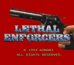 Заставка игры Lethal Enforcers